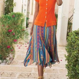 Soft Surroundings Fantasia Handkerchief Skirt